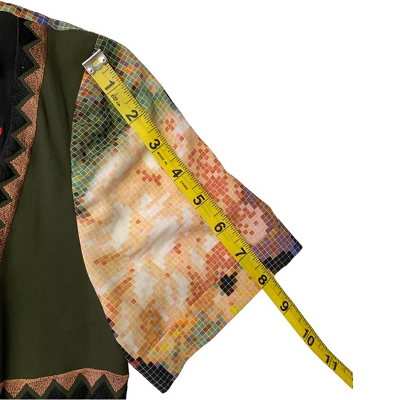 Anthropologie Fanned Vignette Shift Dress by Ranna Gill Size 4 Embroidered Multi - Picture 5 of 9